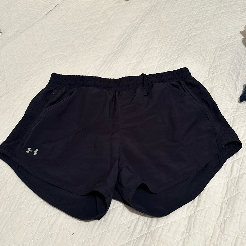 Black athletic shorts